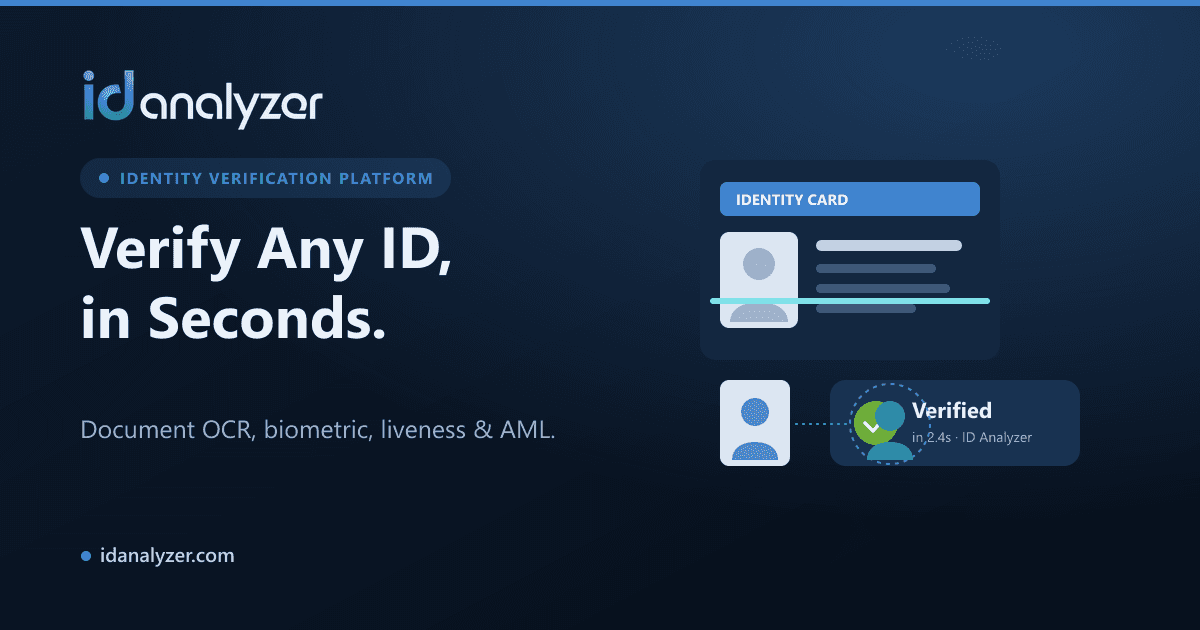 Age Verification for Gaming, Gambling and Age-Restricted Retail
